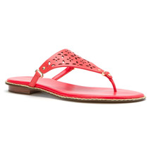 Women&#39;s MICHAEL Michael Kors Darci Flat Sandals, Coral Reef Leather Sizes 6-9 - £71.07 GBP