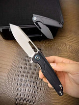 SandviK Steel Blade Folding Knife Pocket Knives Survival G10 Handle Ball... - $82.00