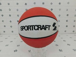 7&quot; Mini Red and White Color Basketball - SportCraft - Miniature Ball Sports - £10.85 GBP