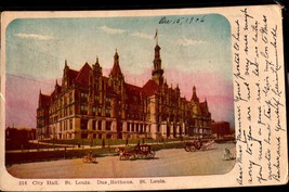 St. Louis Mo - City Hall Das Rathaus -GLITTER Enhanced 1906 Udb Postcard BK58 - £3.94 GBP