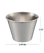 small Condiment cUp 3 oz capacity Stainless Steel Diswasher Safe rOund 2... - $336.64 MXN