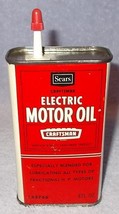Vintage Sears Roebuck Co Craftsman Electric Motor Oil Tin 8 Oz - $12.95