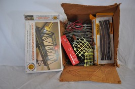 Lot of Electric Model Train Tracks, Signs and Train Car - $49.50