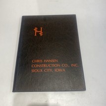 Chris Hansen Construction Company Inc. Sioux City Iowa Yearbook Projects... - £21.95 GBP