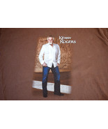 Kenny Rogers List of Albums Concert Tour Promo Brown T-Shirt 2XL XXL Gildan - £13.18 GBP