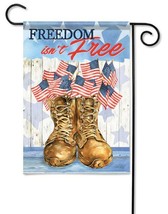 Freedom Boots Patriotic Garden Flag- 2 Sided Message, 12.5&#39; x 18&quot; - £11.78 GBP