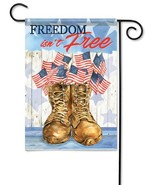 Freedom Boots Patriotic Garden Flag- 2 Sided Message, 12.5&#39; x 18&quot; - $20.49 CAD