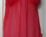 Apt 9 Red lace trimmed Chemise and thong Size XX-Large Padded cups - $18.71