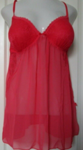 Apt 9 Red lace trimmed Chemise and thong Size XX-Large Padded cups - £14.63 GBP