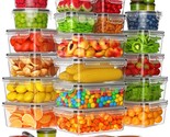 50-Piece Large Food Storage Containers With Lids Airtight (25 Containers... - $49.99
