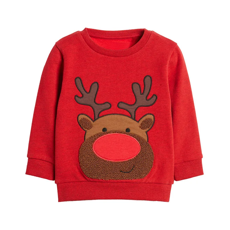 Little maven Christmas Elk Sweatshirts for Kids Christmas Gift Red Costume Baby  - £70.33 GBP