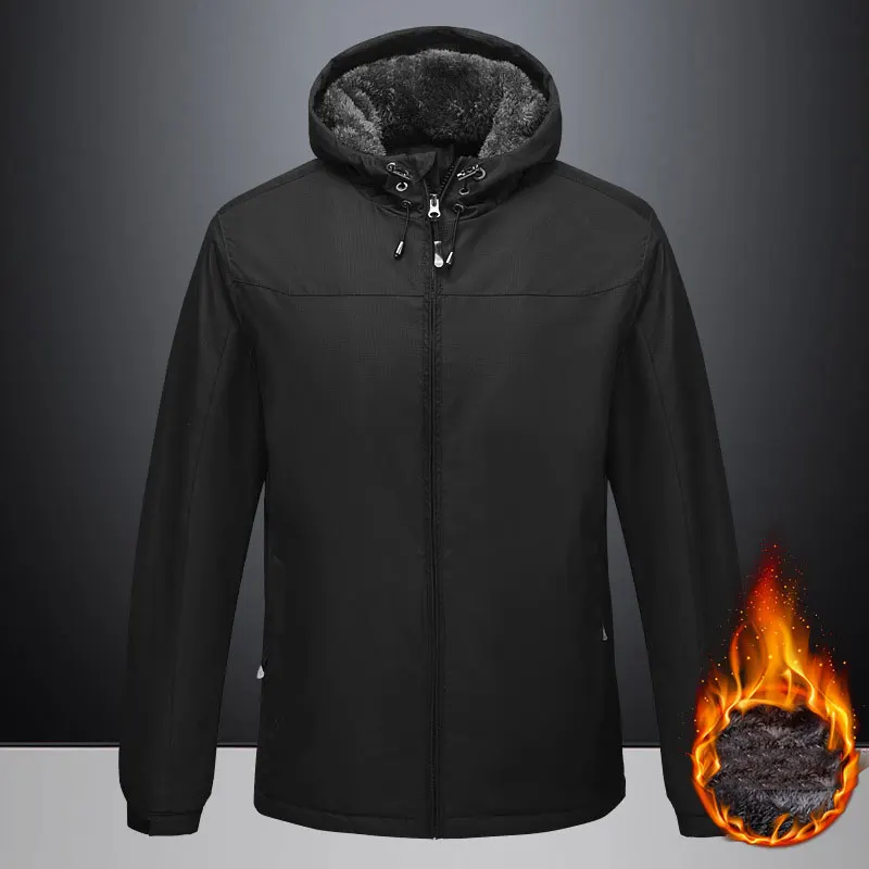 Winter USB Smart Heating Jackets Male Thicken Warm Fleece Coats Outdoor Hi Campi - £290.23 GBP