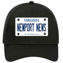 Newport News Virginia Novelty Black Mesh License Plate Hat - £22.77 GBP
