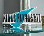 Final Fantasy VII Logo Sign 3D Printed Display Standee Gaming Room Decor - $14.69