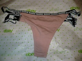 Rue 21 Women&#39;s Thong Panties X-LARGE Nude Color Baddie Strappy Sides - £7.82 GBP