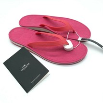 Coach Womens Flip Flop Sandals Rubber Slides Pink Size 10 - £41.83 GBP
