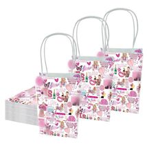 Kakbpe 10 Pcs Kraft Cartoon Party Gift Bags with Handle Pop Music Star C... - $265.21 MXN