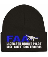 Drone Pilot Hat Embroidered Drone Aircraft Pilot Drone Winter Hat Cuff o... - $21.99