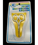 Vintage Baby Safety Scissors Curved Tips Blades Rounded Points Nickel Pl... - $16.79 CAD