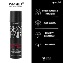 SexyHair Play Dirty Dry Wax Spray, 4.8 Oz. image 3