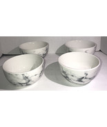 Beautiful White Marble CEREAL/SERVING BOWL SET Of 4-Micro/Dish Safe-Bran... - $50.39