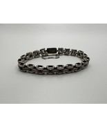 Vintage Heavy Sterling Silver Silpada Chunky Chain Bracelet 7.5”x 8mm BrB6 - €86,38 EUR