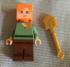 Lego Minecraft Alex Minifigure - MIN017 - New - £6.10 GBP