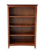 Mission Craftsman Shaker 4 Shelf 48&quot; Solid Hardwood Bookcase - $499.00
