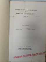 Spenser&#39;s Defense of Lord Grey by H S V Jones Pamphlet 1919 Exlibrary Univ of IL - £38.19 GBP