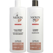 Nioxin By Nioxin System 3 Scalp Therapy Conditioner And Cl EAN Ser Shampoo For Col - £51.48 GBP