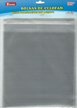 10 cellophane bags with zipper sticker 20 x 30 cm - £6.29 GBP