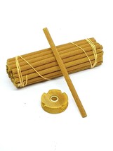 Ancient Tibetan Sandalwood incense 30 Sticks &amp; Holder Fairtrade Slow Burning Uk - £14.01 GBP