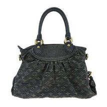 Louis Vuitton Neo Cabby MM monogram denim handbag Black - £1,942.46 GBP