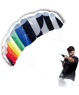 1.4 M Intro Foil Design Rainbow Kites Soft Stunt Sport Parafoil Kite 55-... - £31.63 GBP