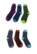 6 Pair Women&#39;s Ladies Comfort Blend Warm All Weather Multi Purpose Socks - £10.17 GBP