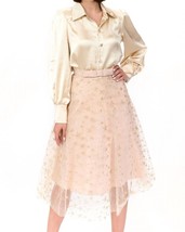 Eva Franco metallic tulle skirt size 10 - $101.97