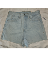 Old Navy Higher High-Rise Sky-High-A-Line Denim Shorts Size 2 Light Blue... - $422.44 MXN