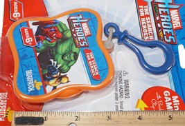 The Search For Heroes - Marvel Comics Card Mini Game + Carabiner Clip-On... - £3.12 GBP