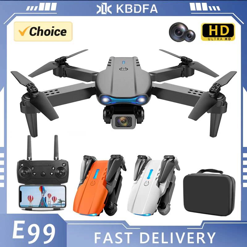 KBDFA E99 K3 Pro Drone Professional Quadcopter Dual Camera Dron Remote Obstacle - £25.90 GBP+