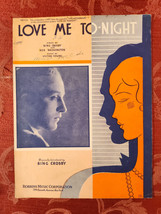 RARE Sheet Music Love Me Tonight Bing Crosby Ned Washington Victor Young 1932 - £12.90 GBP