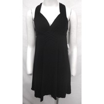 Element Australia Tank Dress NWT Mini Black Slinky Tunic Plunge Neckline... - $61.75