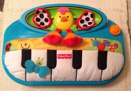 Fisher Price Crib Toy Piano Miracles &amp; Milestones Peek a Boo Kick &amp; Play... - $17.82