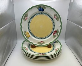 Set Of 5 Villeroy &amp; Boch French Garden Fleurence Dinner Plates - $134.99