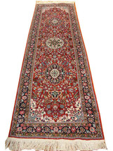 2 ft 6 in x 8 ft Rug 30 x 96 in Scarlet Vivid Red Fine Genuine Hand-knotted Rug - £878.05 GBP