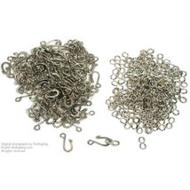 144 Hook Eye S Figure 8 Nickel Chain Clasp FindingKing - £17.40 GBP