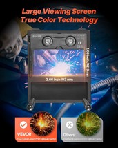 VEVOR Welding Helmet Auto Darkening 3.66" x 1.69" True Color Mask Shade 4/9-13 - $1,452.73 MXN