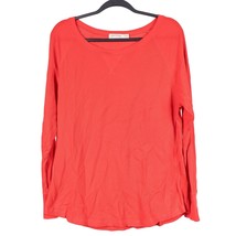 Faded Glory Waffle Shirt XXL 20 Womens Red Long Sleeve Cotton Blend Base... - £13.90 GBP