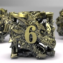 Dndmaster Metal Dnd Dice Set - Unique Dragon Design Dice With Gift Dice ... - £62.40 GBP