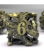 Dndmaster Metal Dnd Dice Set - Unique Dragon Design Dice With Gift Dice ... - £61.97 GBP