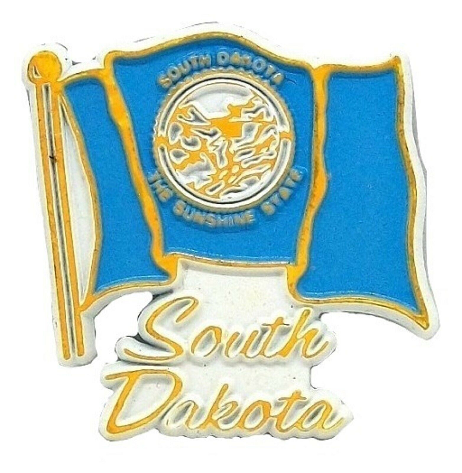 South Dakota State Flag Fridge Magnet - $3.95